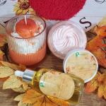 Fall Body Oil Body Butter And Candle Bundle- Orange