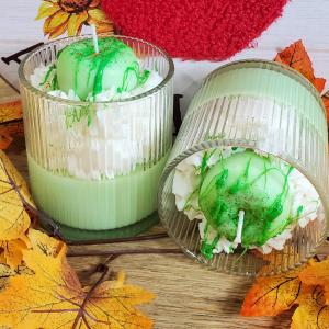 Cozy Nights Apple Cinnamon Candle- Green