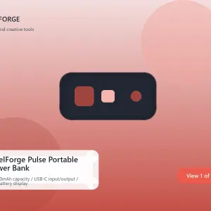 PixelForge Pulse Portable Power Bank