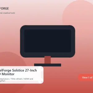 PixelForge Solstice 27-Inch LED Monitor
