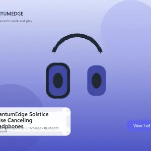 QuantumEdge Solstice Noise Canceling Headphones