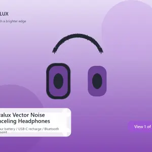 Auralux Vector Noise Canceling Headphones
