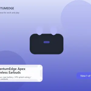 QuantumEdge Apex Wireless Earbuds