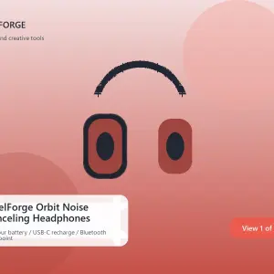 PixelForge Orbit Noise Canceling Headphones