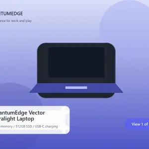 QuantumEdge Vector Ultralight Laptop