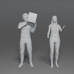 Perdidos en el Espacio - Colisión de los Planetas Set de 8 Figuras - Impreso en 3D | Personajes de Diorama de Ciencia Ficción para Exhibición de Coleccionistas